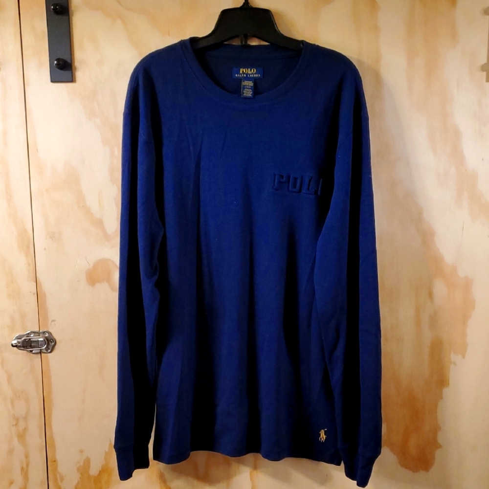 Polo by Ralph Lauren Men's Navy Long Sleeve Tee